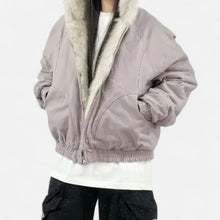 Women's Hooded Coat Fur Collar Vintage Style