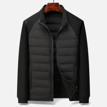 Men’s Quilted Down Jacket with Stand-Up Collar