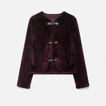 Women's Faux Fur Toggle Button Jacket
