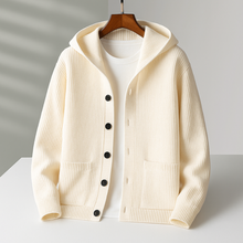 Men's Hooded Cardigan – Knitted Zip Up