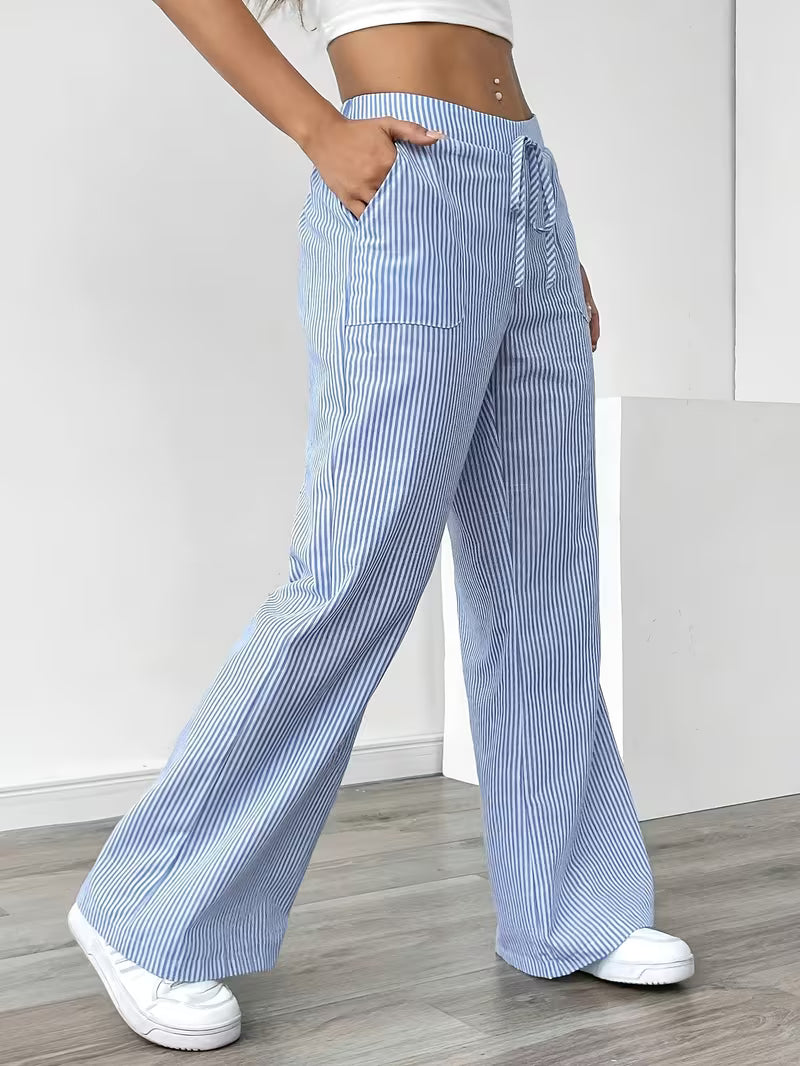 Women's Relaxed Wide-Leg Lounge Trousers