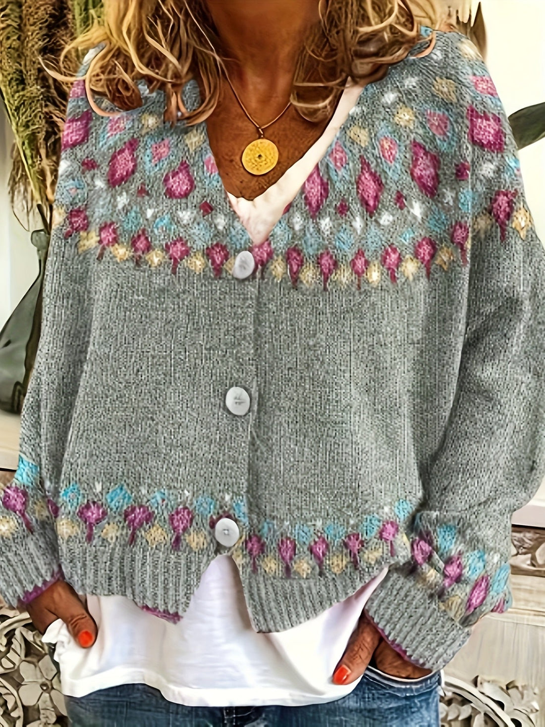 Women's Fair Isle Cardigan – Nordic Knit