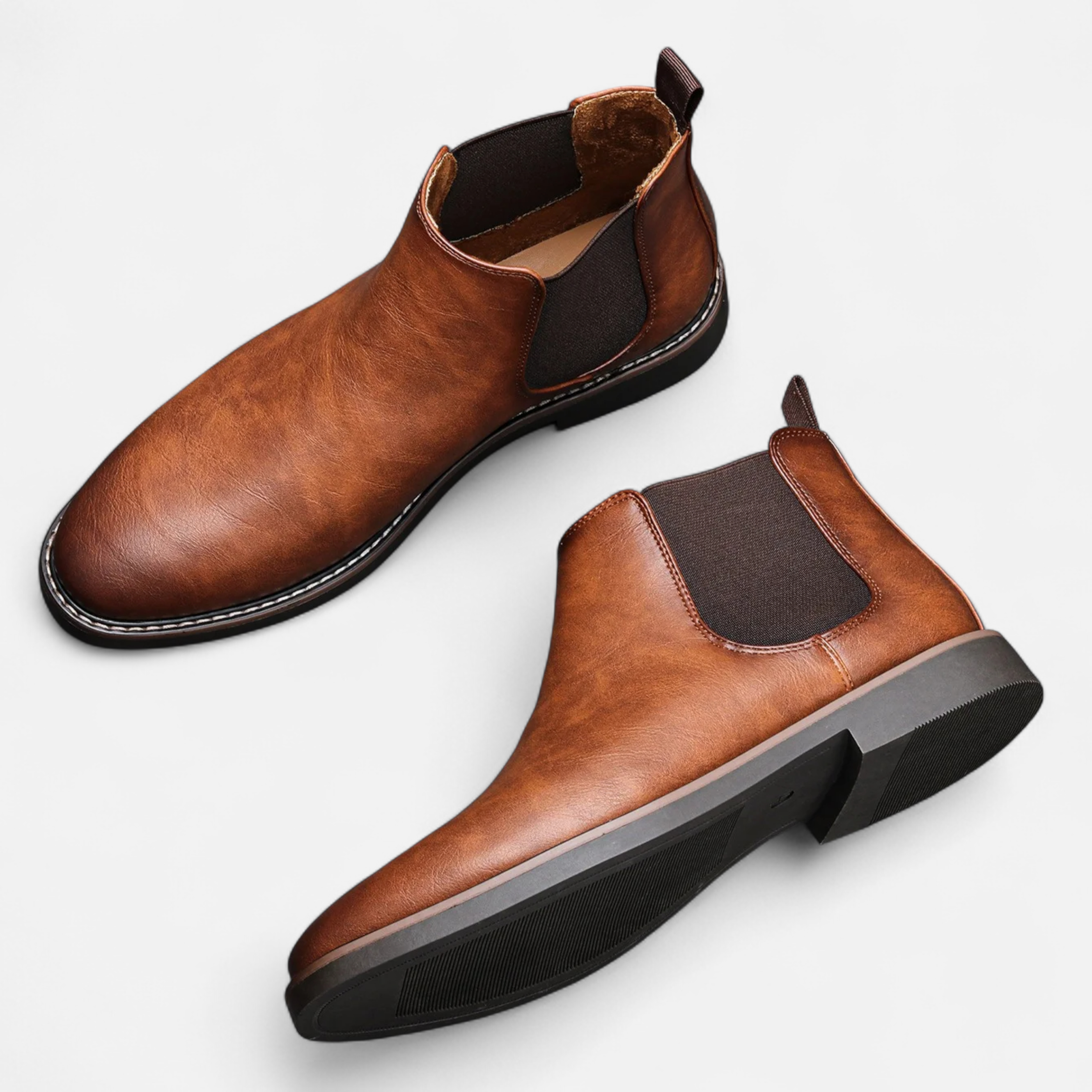 Men’s Retro Leather Chelsea Boots