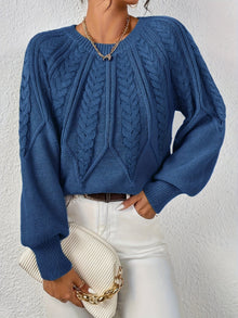 Relaxed Cable-Knit Sweater