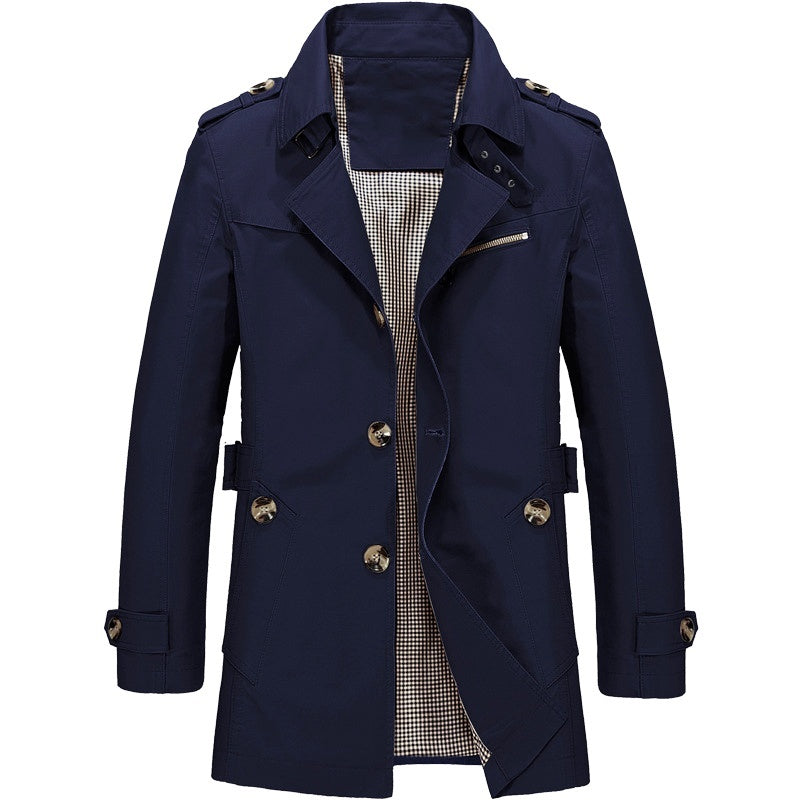 Men's Lightweight Trench Coat – Windproof