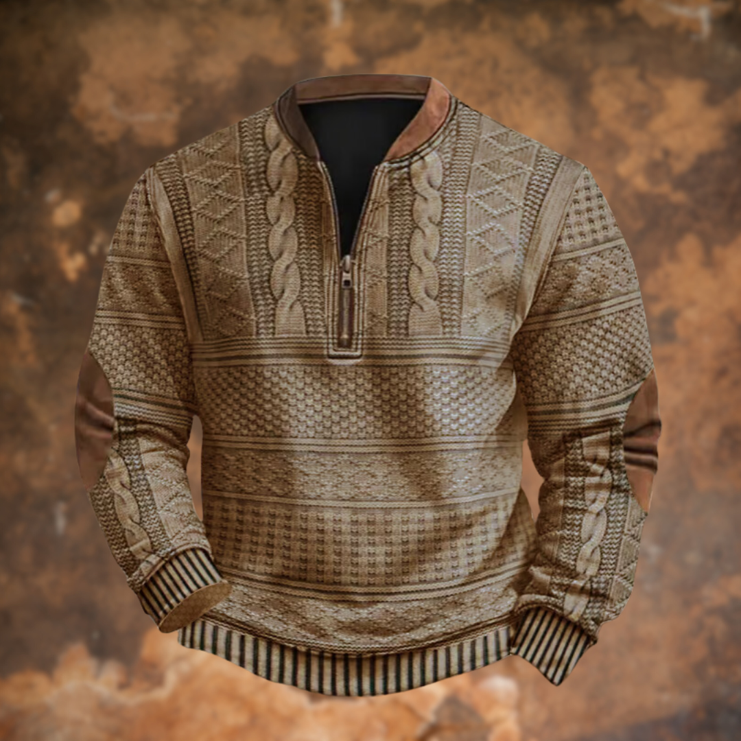 Men's Knitted Sweater – Warm Winter Jumper