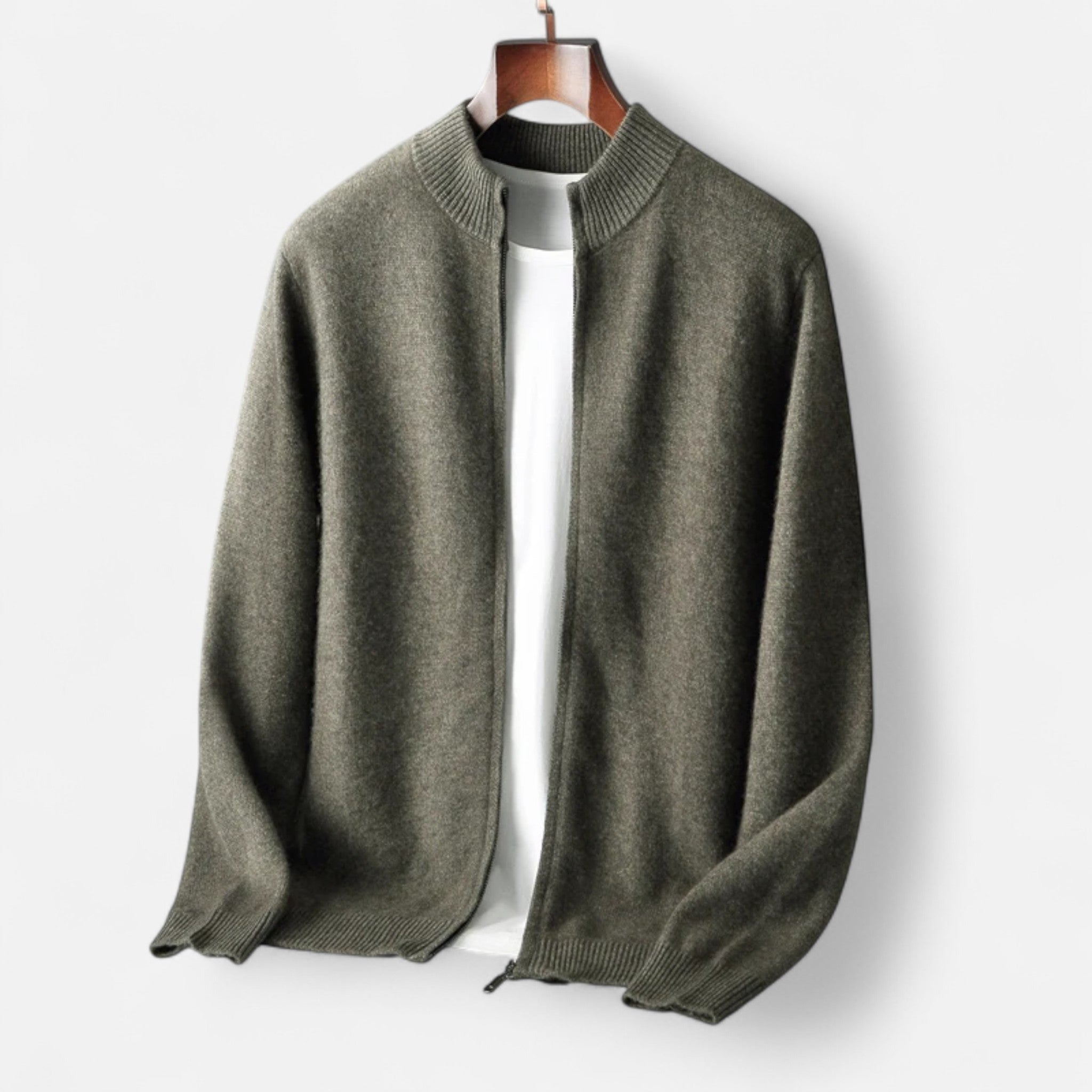 Men’s Merino Wool Zip Sweater