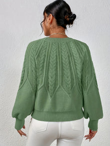 Relaxed Cable-Knit Sweater