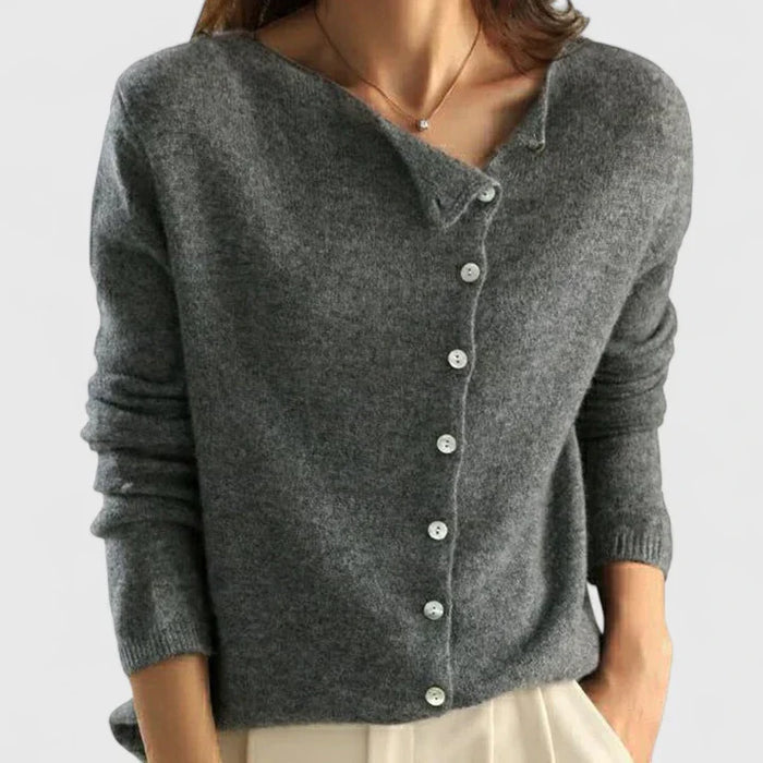 Refined Button-Front Cardigan