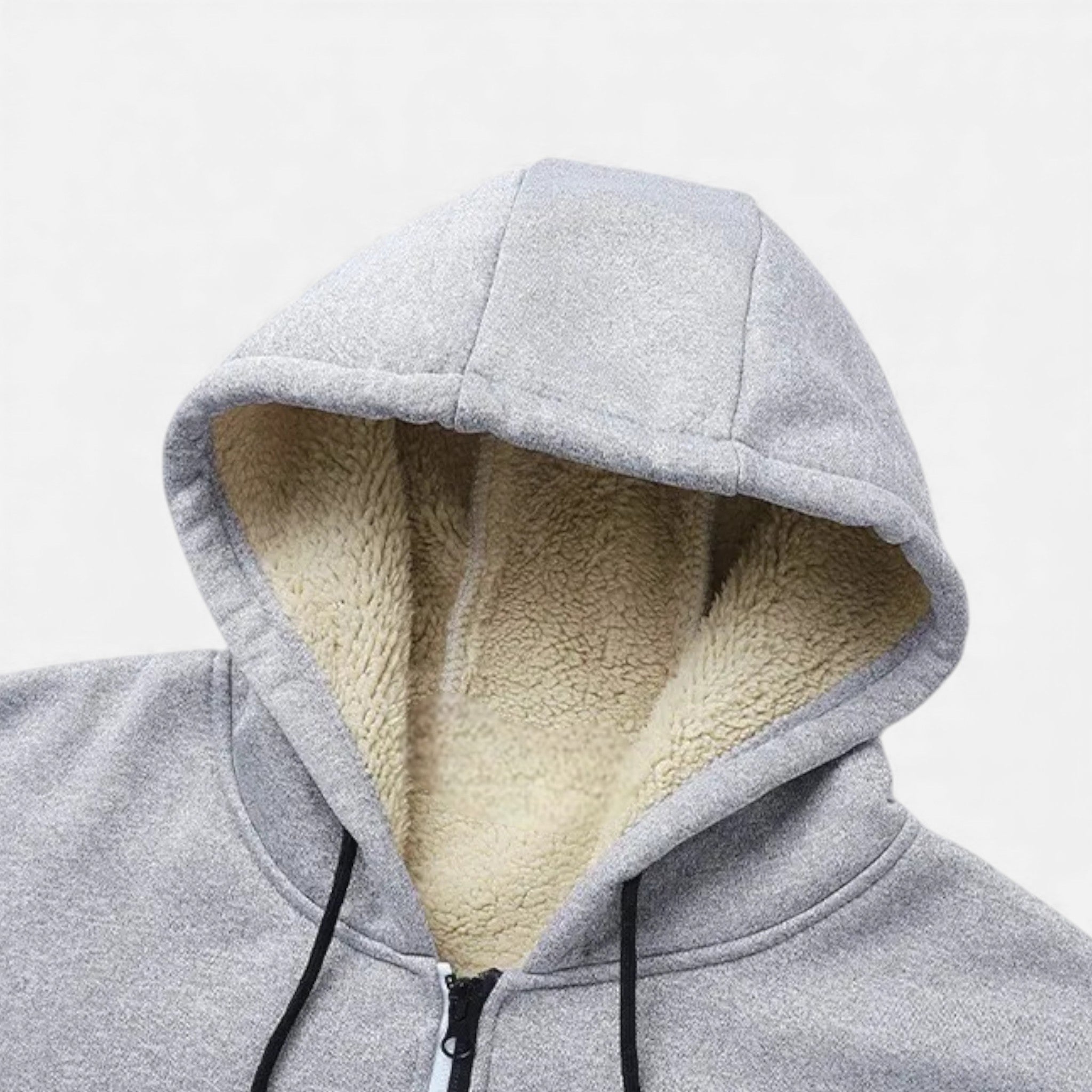 Men’s Fleece-Lined Winter Hoodie Jacket