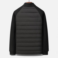 Men’s Quilted Down Jacket with Stand-Up Collar