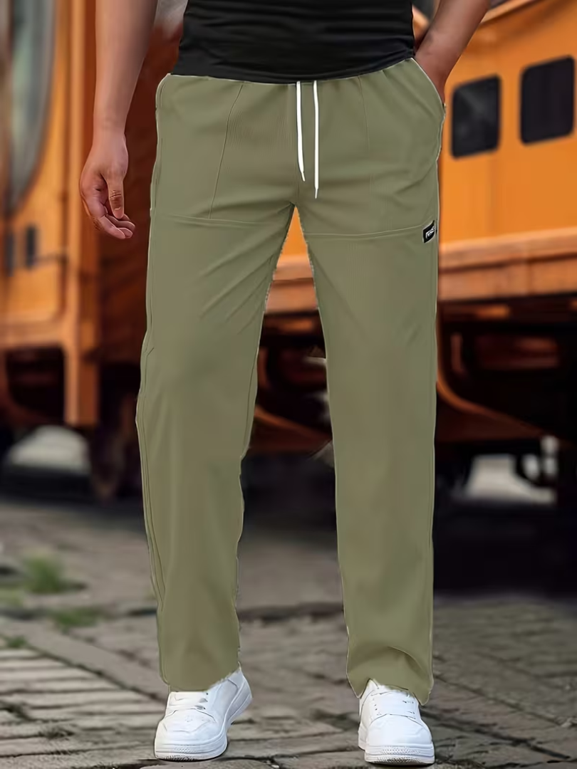 Casual Lightweight Straight-Leg Pants