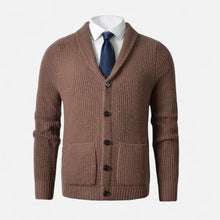 Men’s Button-Up Premium Wool Cardigan – Classic Slim Fit Style