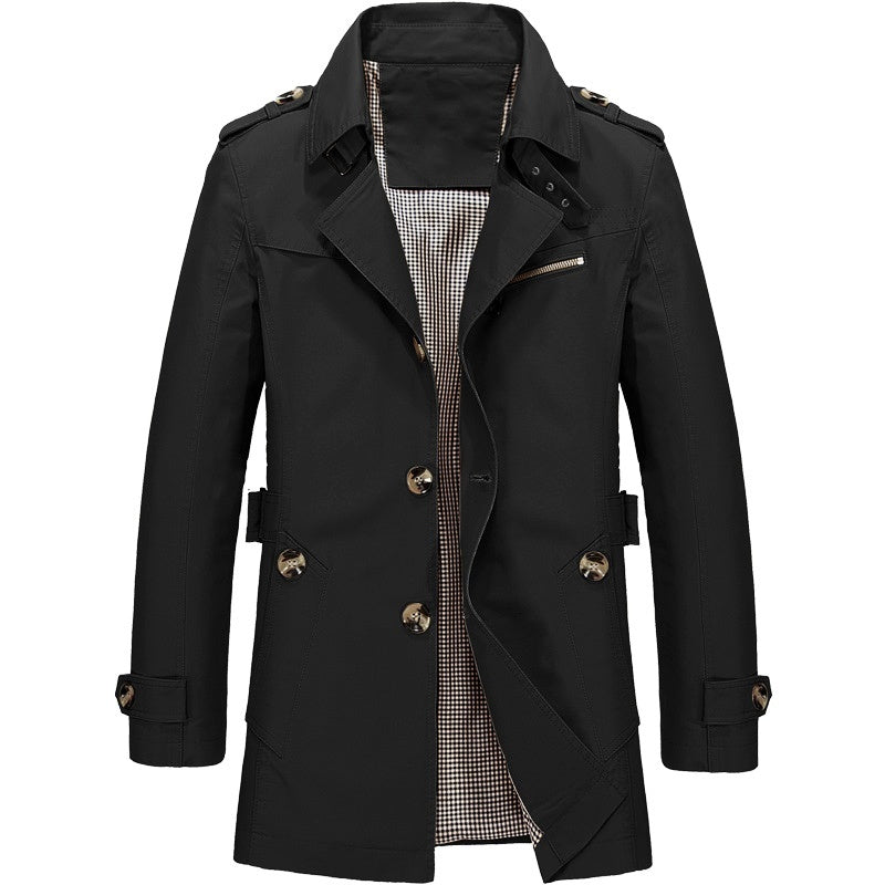 Men's Lightweight Trench Coat – Windproof
