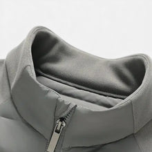 Men’s Quilted Down Jacket with Stand-Up Collar
