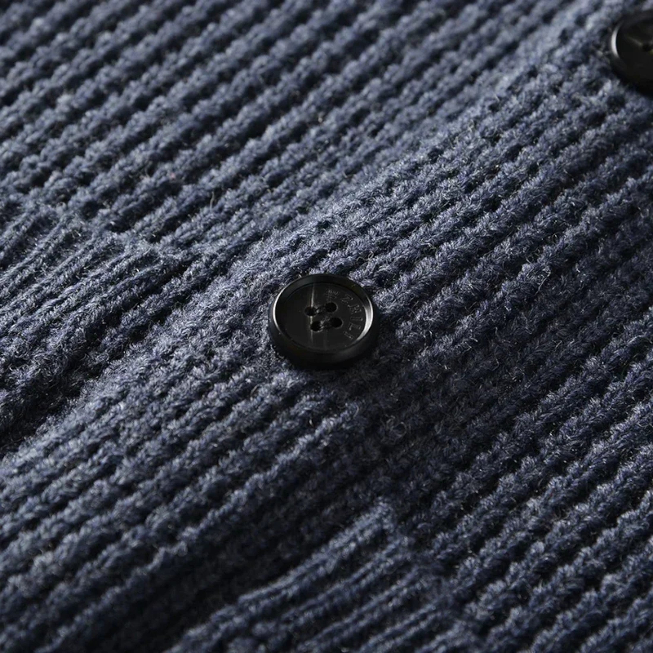 Men’s Button-Up Premium Wool Cardigan – Classic Slim Fit Style