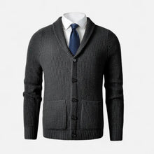 Men’s Button-Up Premium Wool Cardigan – Classic Slim Fit Style