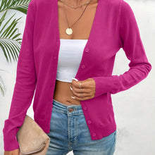 Women's V Neck Cardigan – Button Front Knit