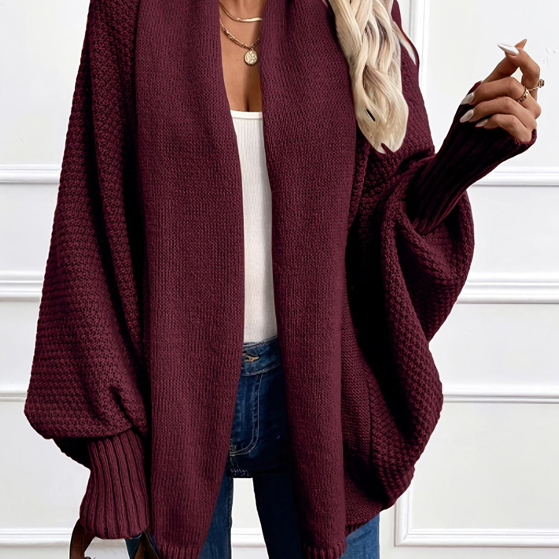 Women's Shawl Collar Cardigan – Draped Longline