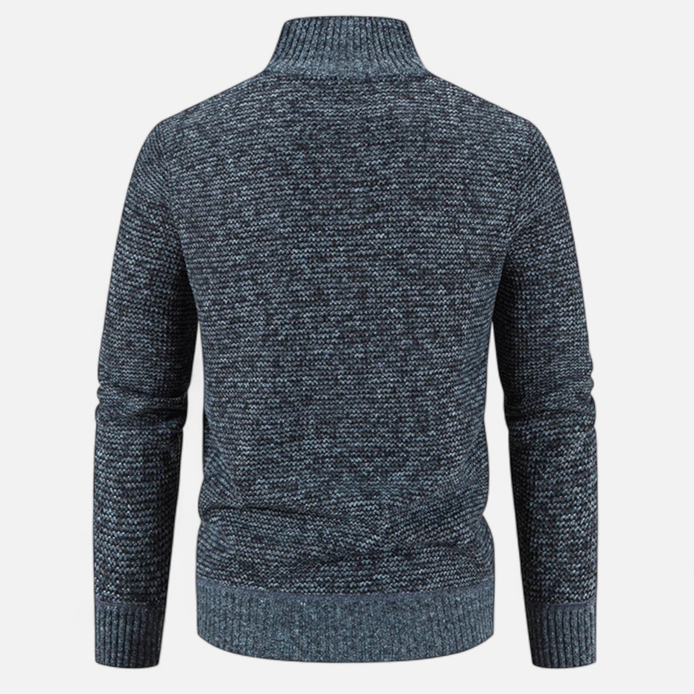 Men’s Fleece Stand-Collar Patchwork Jacket