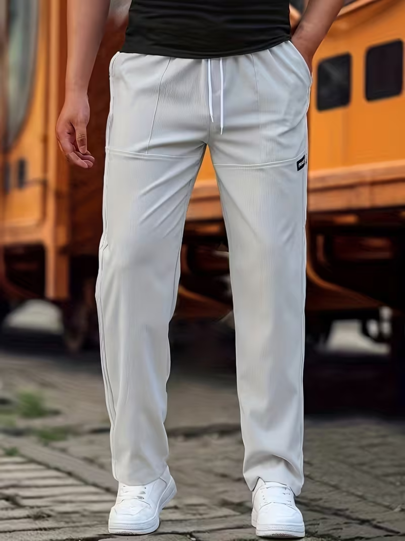 Casual Lightweight Straight-Leg Pants