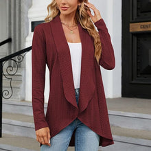 Women's Open Front Cardigan – Draped Longline