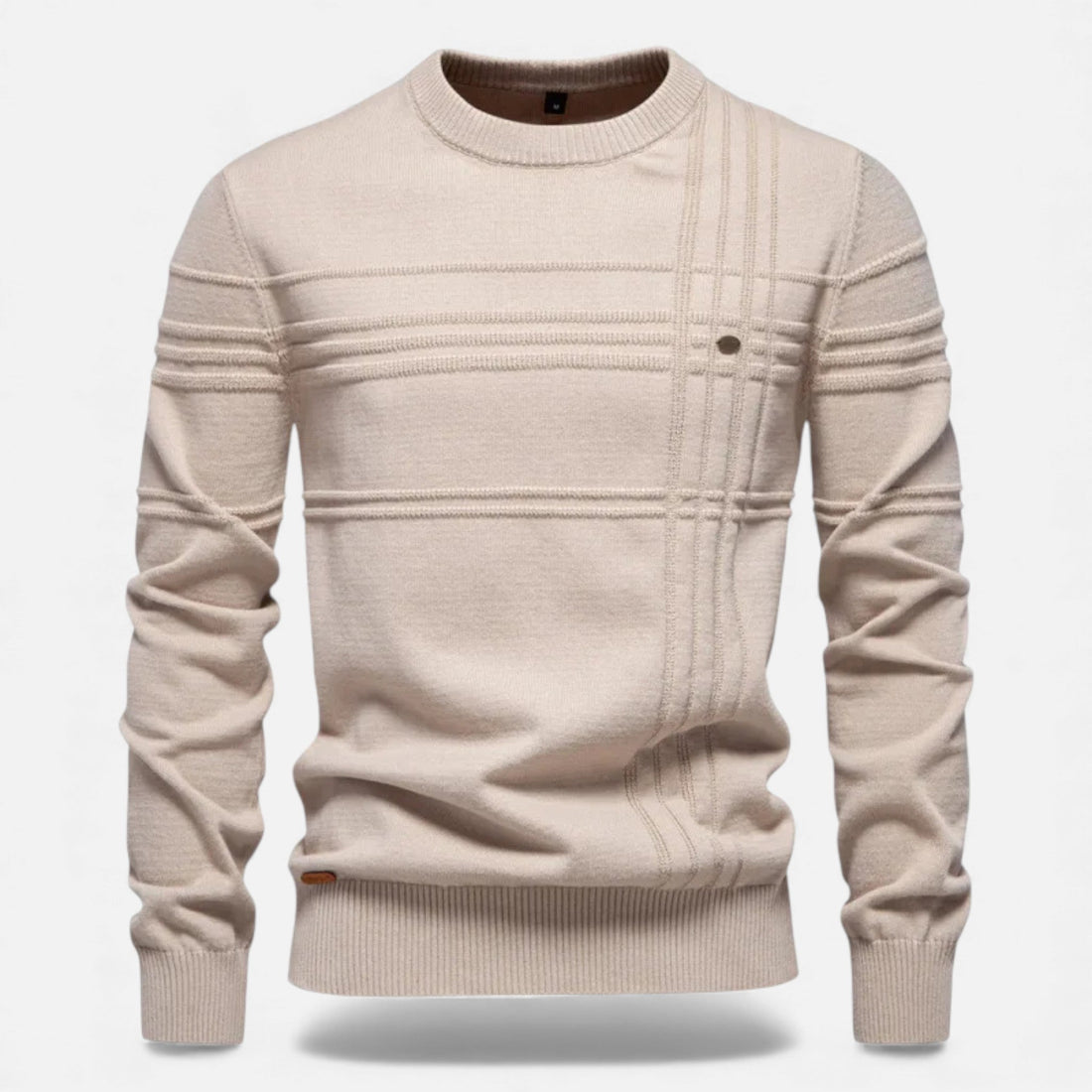Men’s Slim Fit Structured Knit Sweater