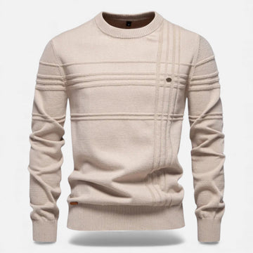 Men’s Slim Fit Structured Knit Sweater