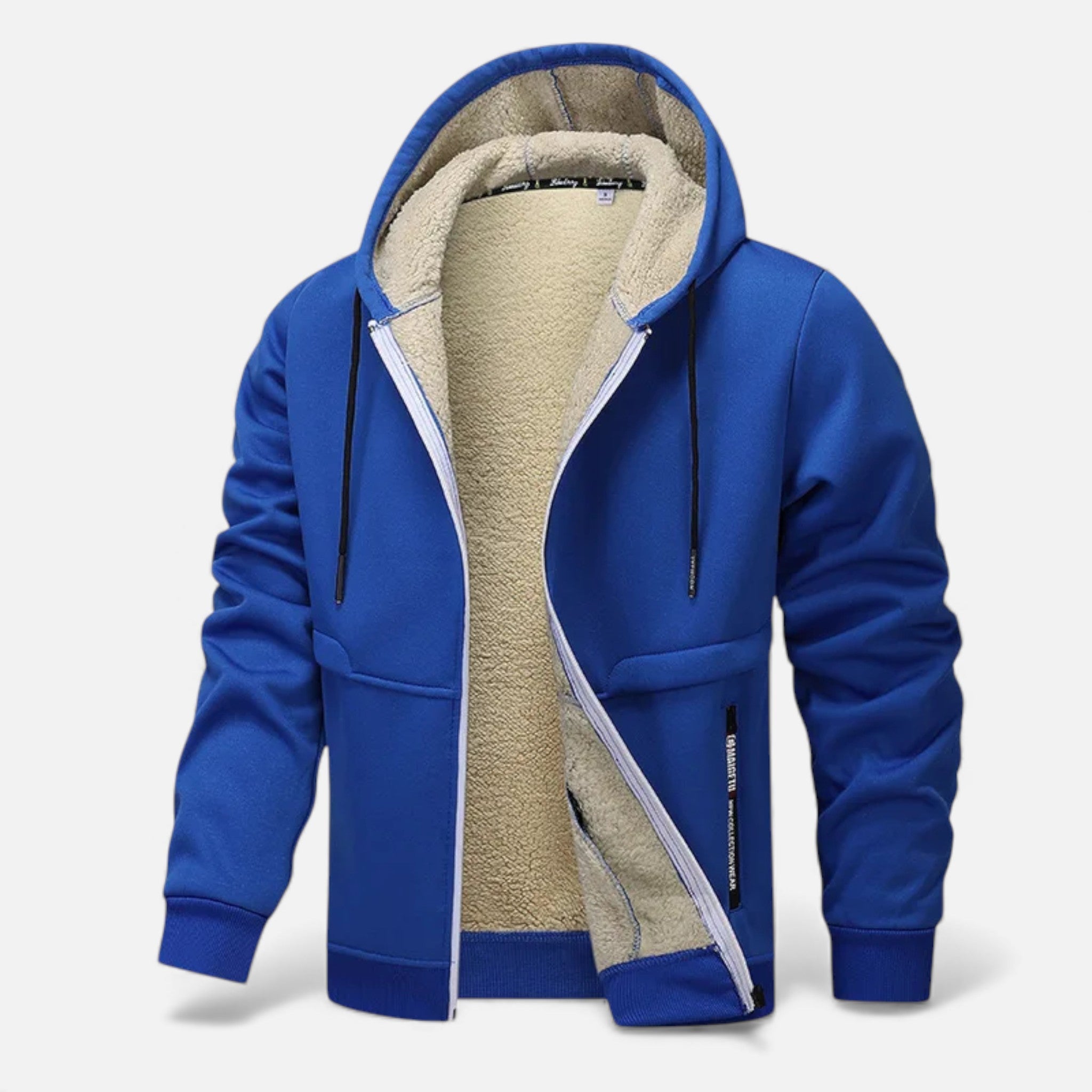 Men’s Fleece-Lined Winter Hoodie Jacket