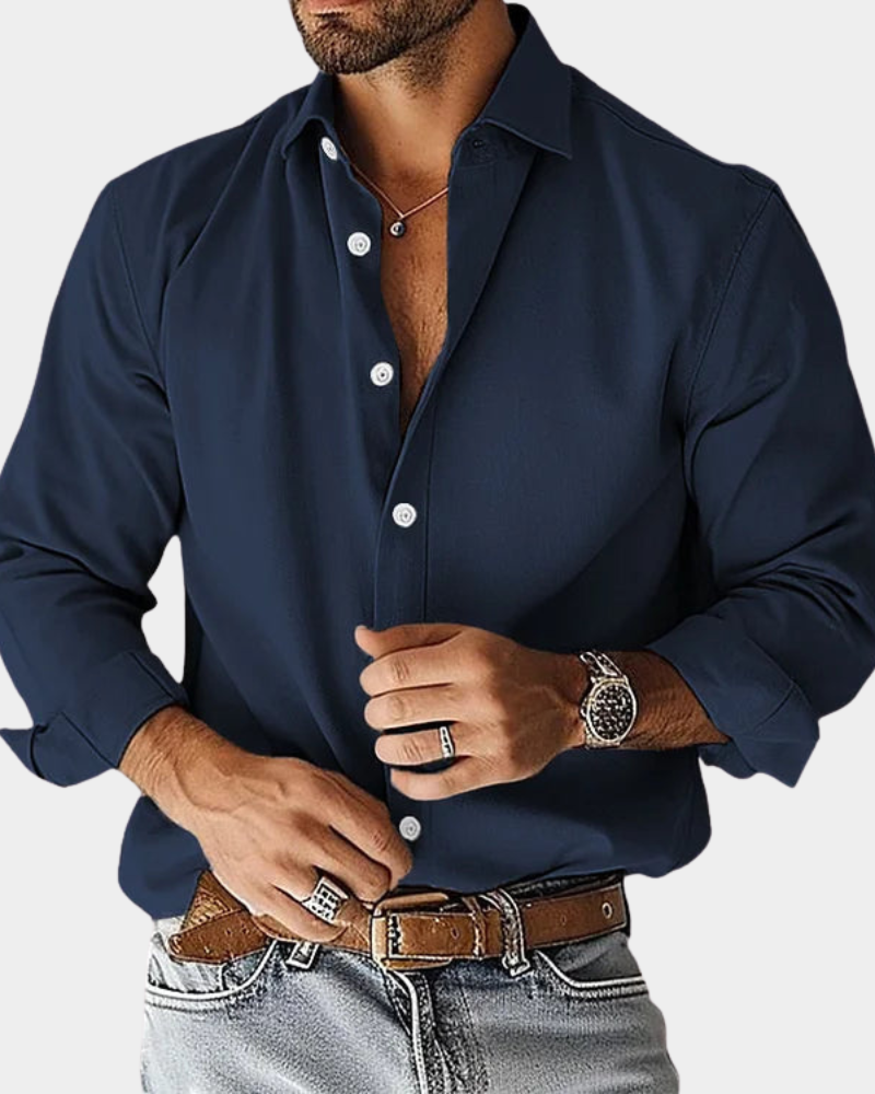 Men's Slim Fit Stretch Shirt – Button Down