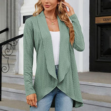 Women's Open Front Cardigan – Draped Longline