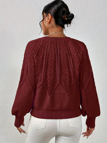 Relaxed Cable-Knit Sweater