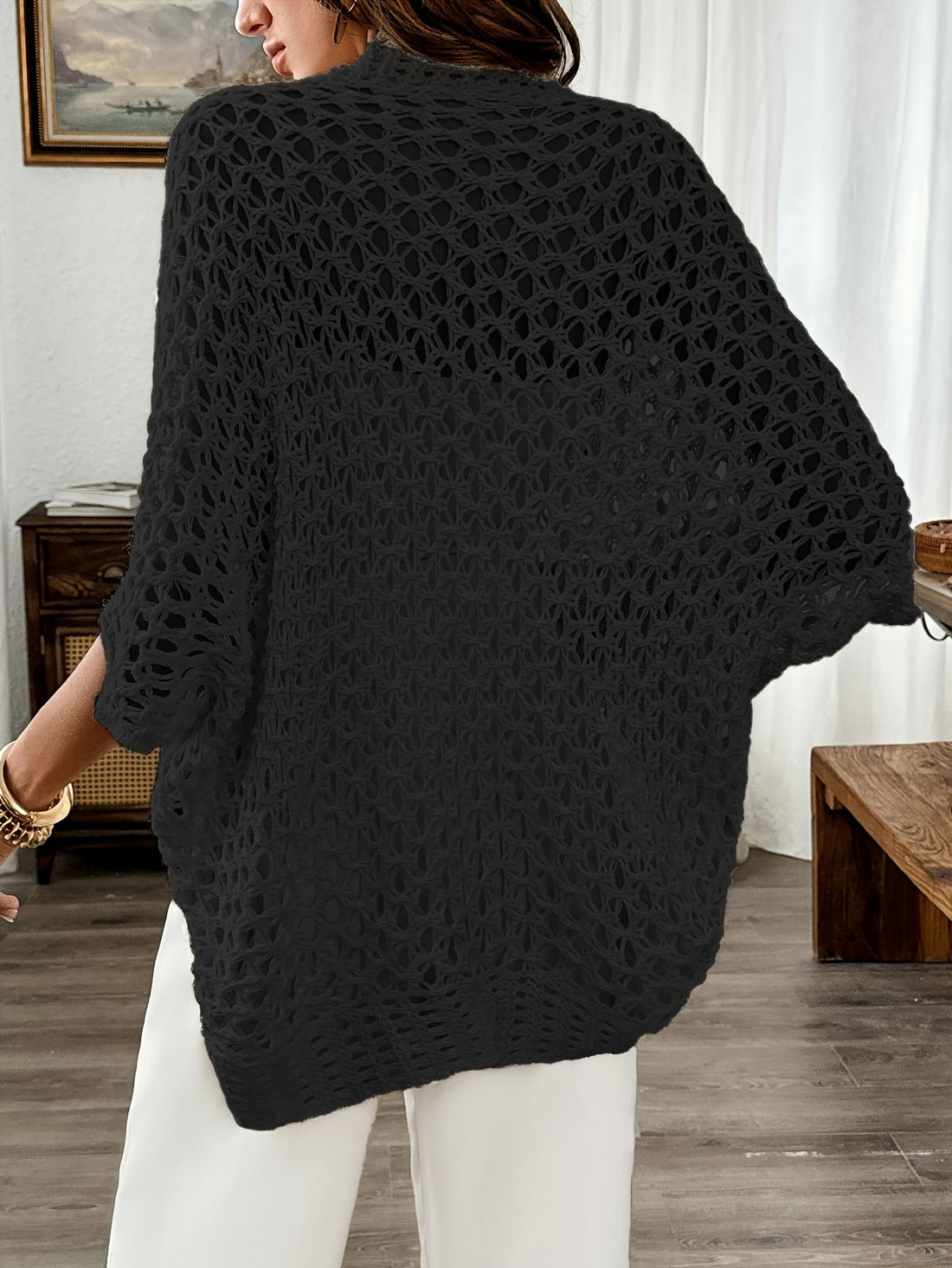 Women's Open-Front Batwing Cardigan