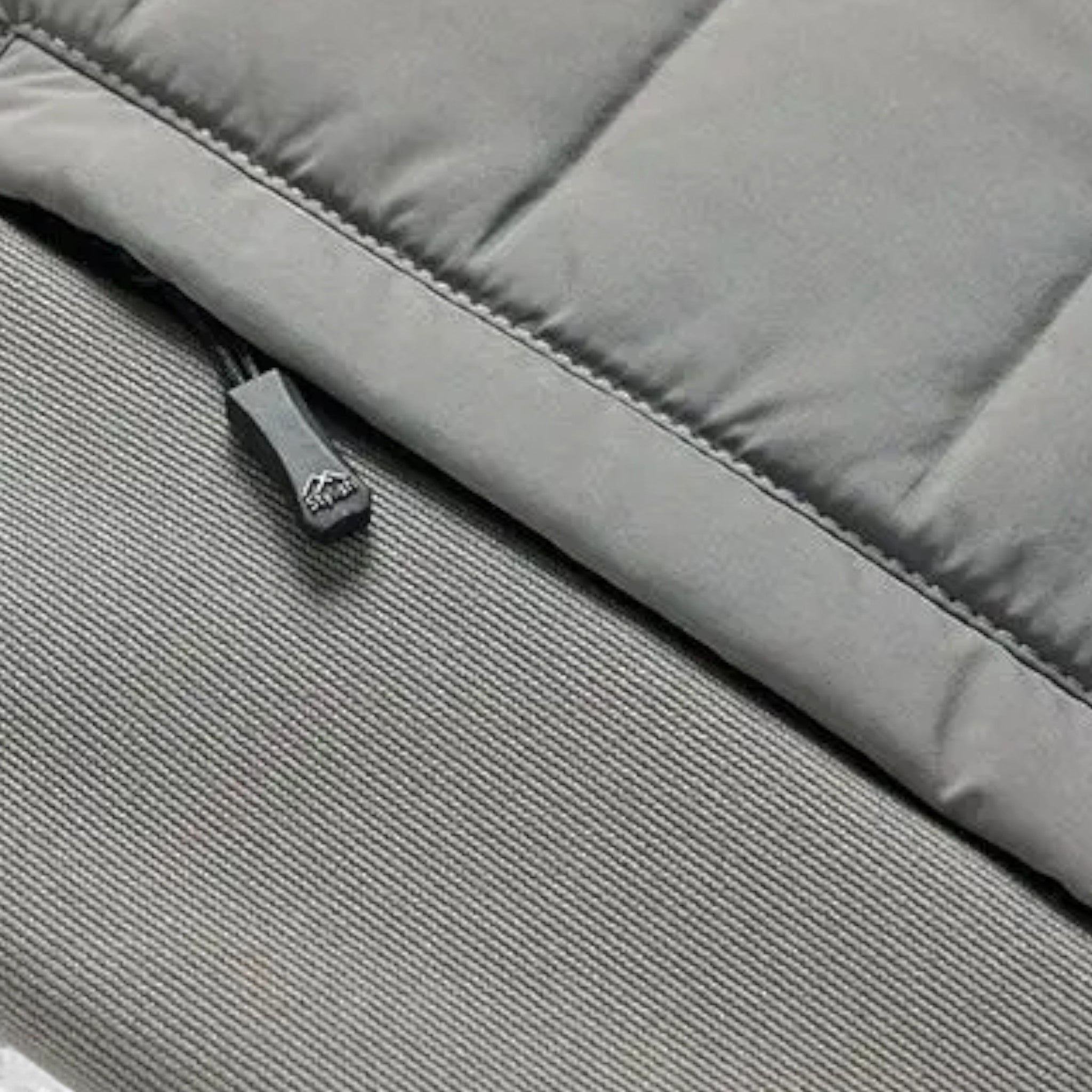 Men’s Quilted Down Jacket with Stand-Up Collar