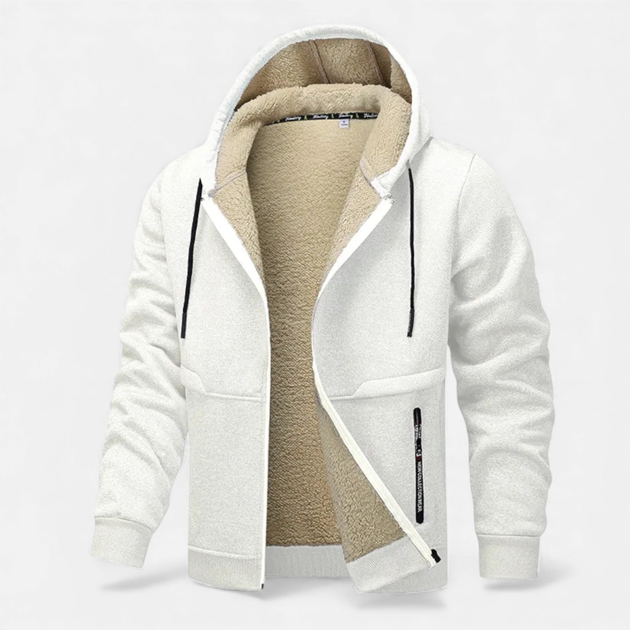 Men’s Fleece-Lined Winter Hoodie Jacket