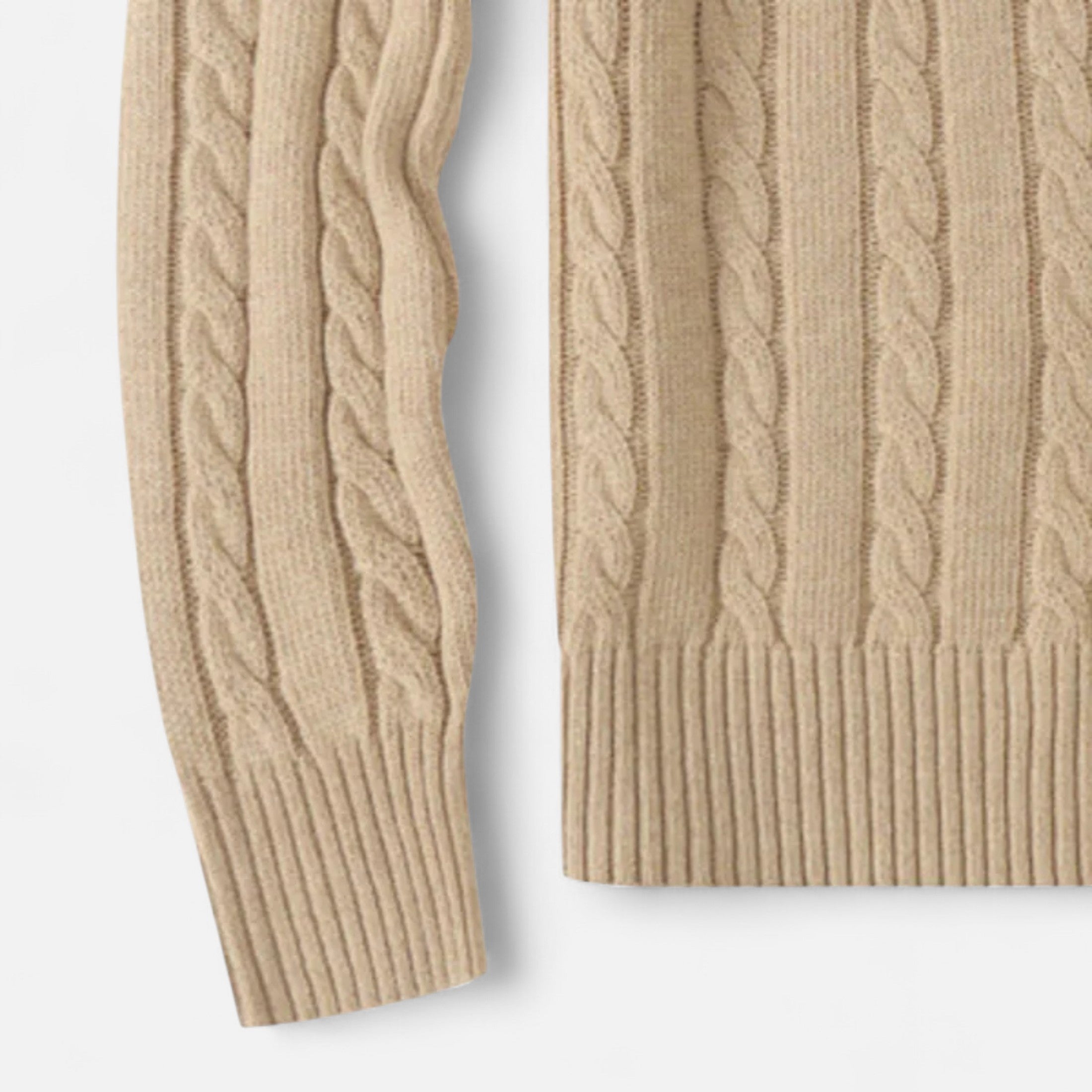 Men’s Cotton Blend Sweater – Timeless Round Neck Style