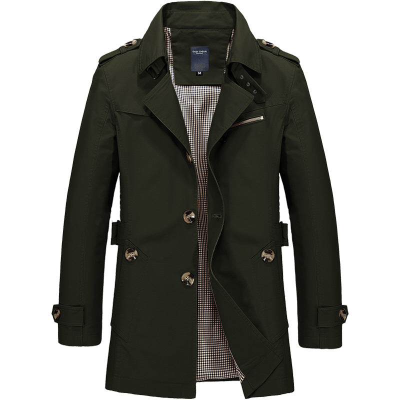 Men's Lightweight Trench Coat – Windproof