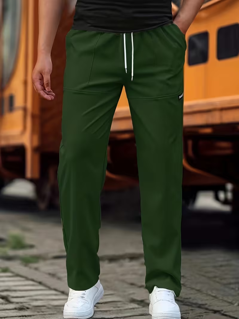 Casual Lightweight Straight-Leg Pants