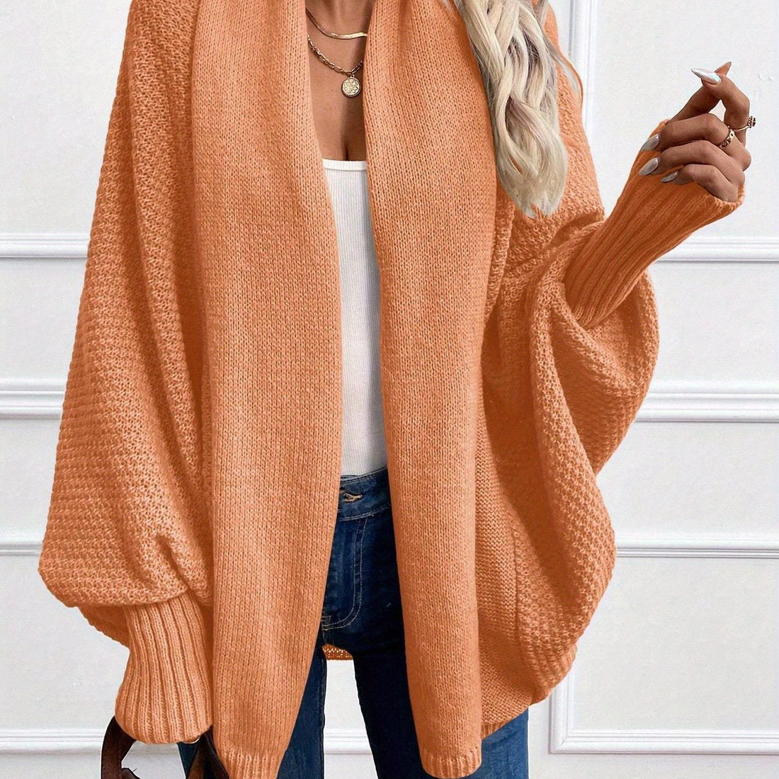 Women's Shawl Collar Cardigan – Draped Longline