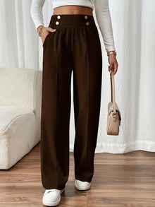 Elegant Straight-Leg Office Pants