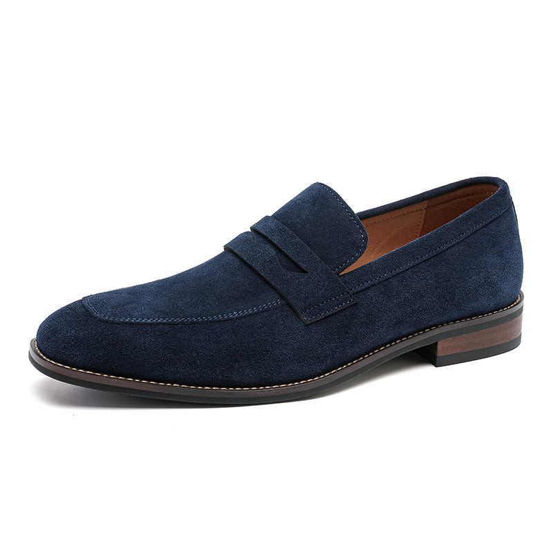 Men's Nubuck Loafers – Suede Slip-On Shoes