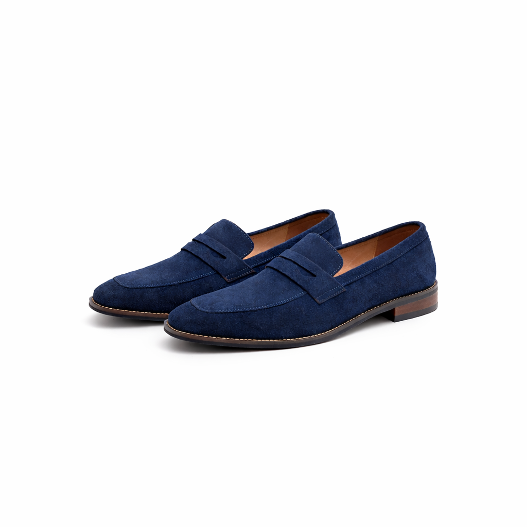 Men's Nubuck Loafers – Suede Slip-On Shoes