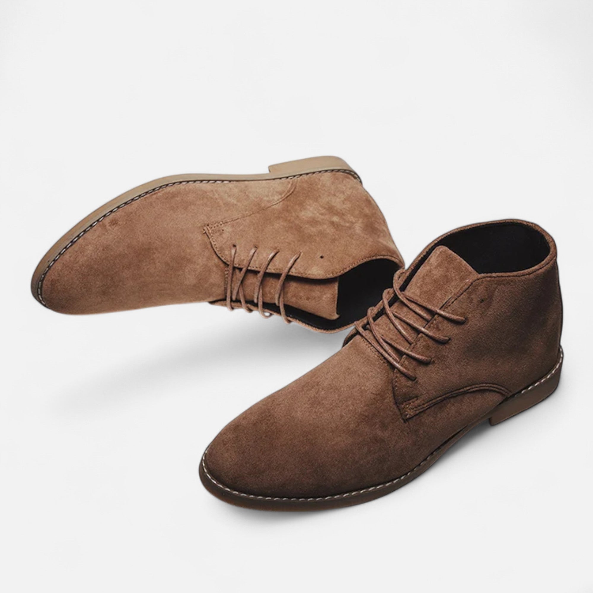 Men’s Suede Chelsea Boots — Khaki Heritage