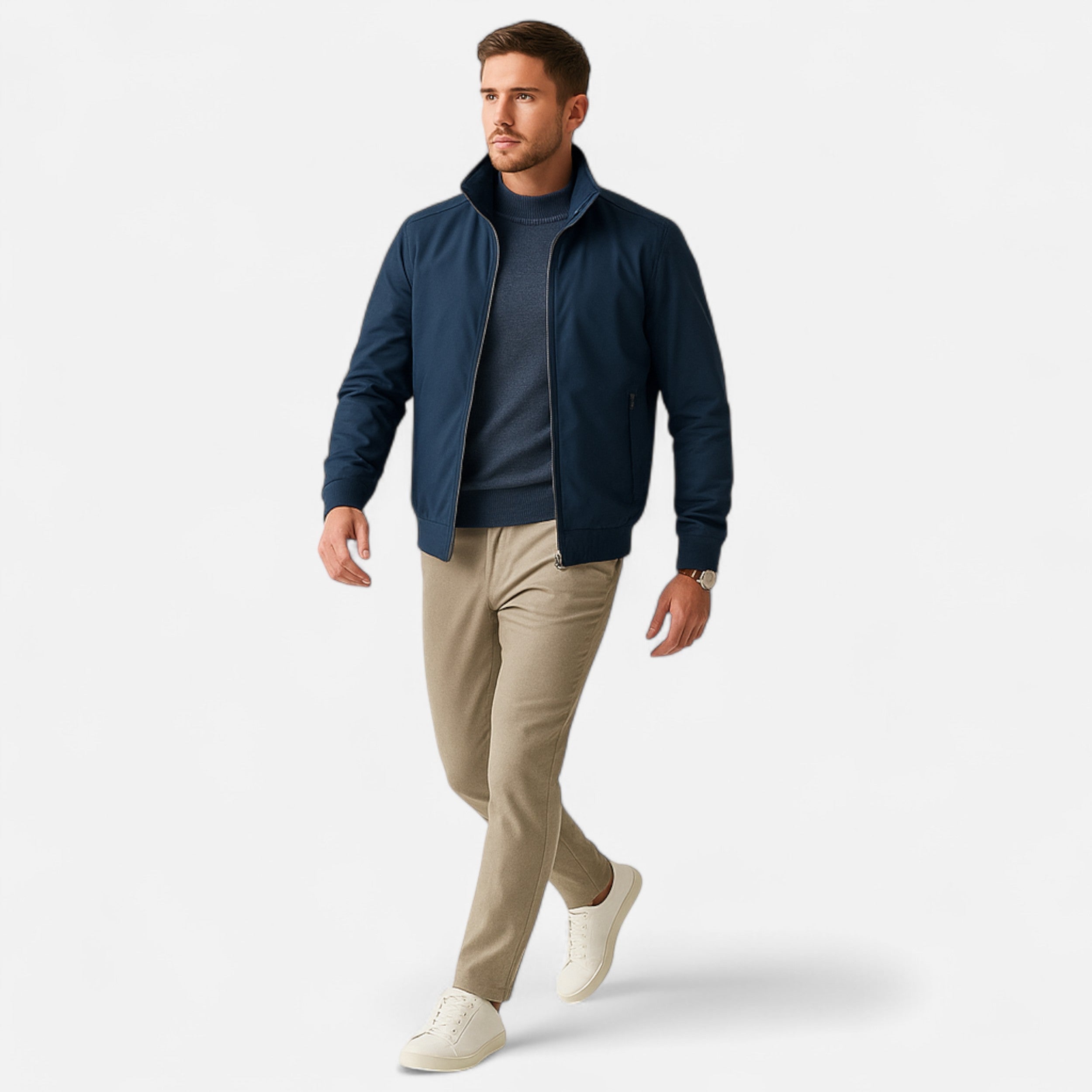 Men’s Slim-Fit Bomber Jacket
