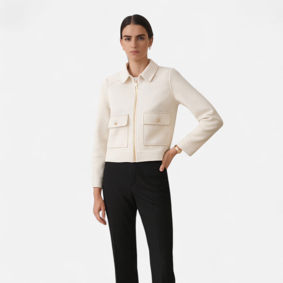 Women’s Elegant Winter Zip Jacket