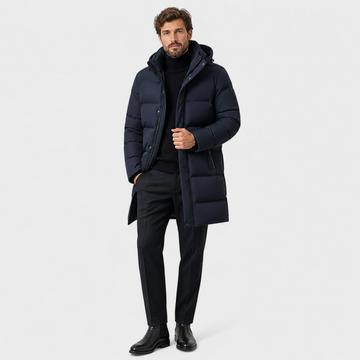 Men’s Premium Winter Down Parka – Hooded Insulated Elegance