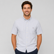 Men's Oxford Cotton Short-Sleeve Summer Shirt
