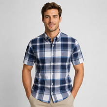Men's Oxford Cotton Short-Sleeve Summer Shirt