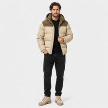 Men’s Fleece-Lined Winter Jacket with Removable Hood