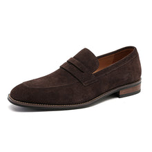 Men's Nubuck Loafers – Suede Slip-On Shoes